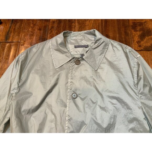 John Varvatos Men's Gray Nylon Griffin Trench Coat, Size 52, NWT! $1,295 - Picture 2 of 11